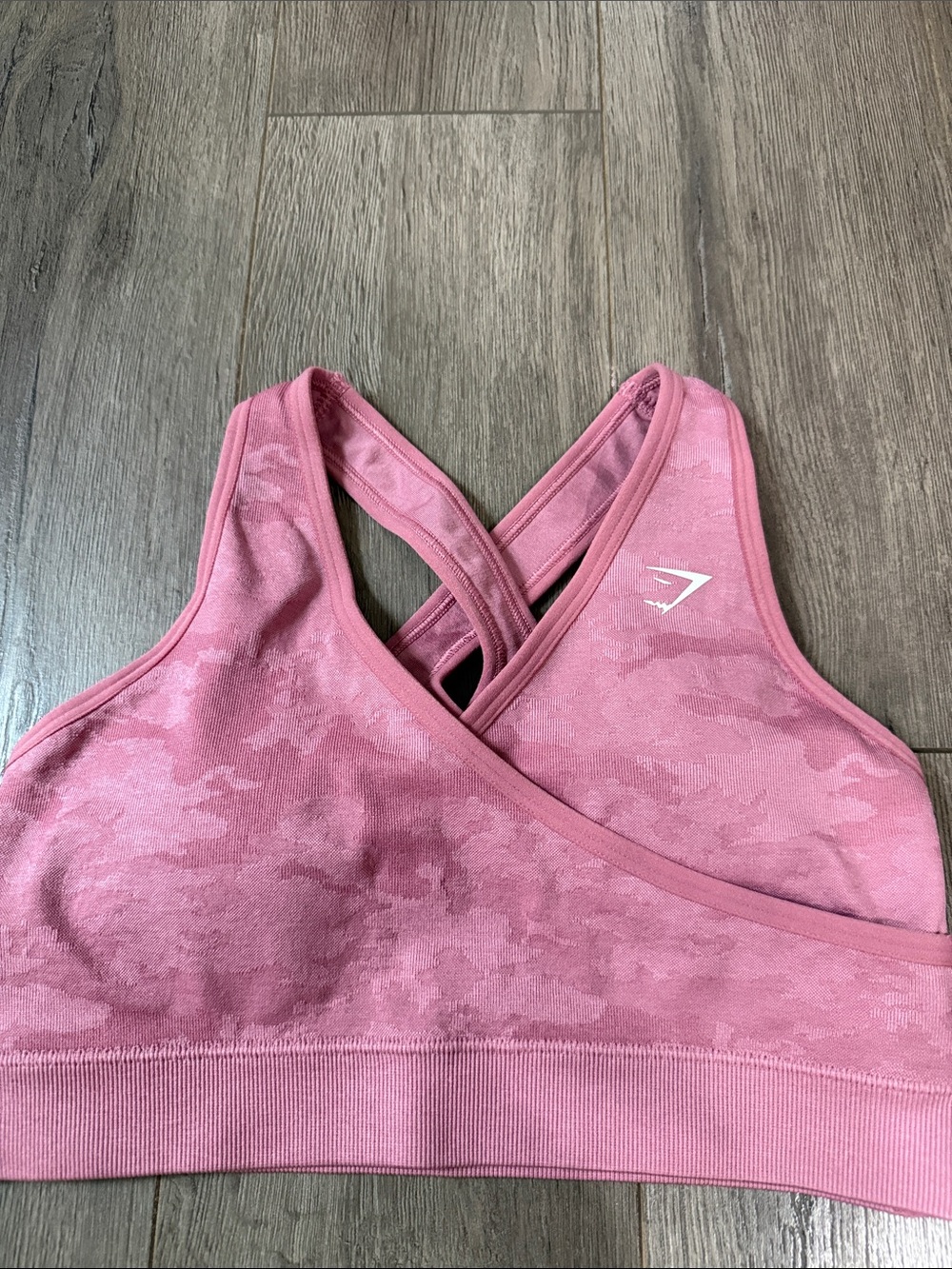 Gymshark pink camo bra size small